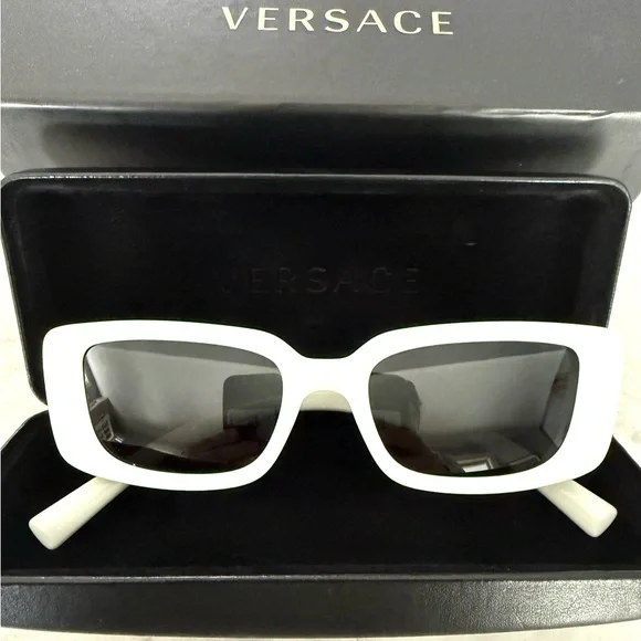 Versace Elegant White Sunglasses - Picture 3 of 13